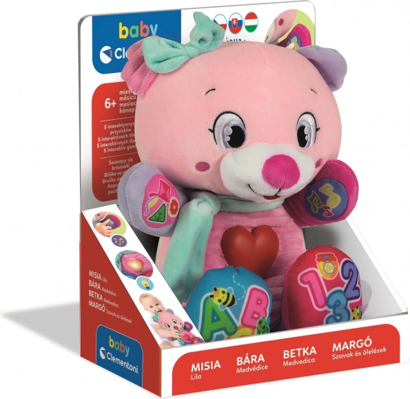 Interaktív beszélő plüss maci Bára BABY CLEMENTONI