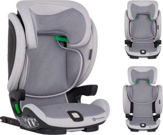 Petite&Mars autósülés elite fix pro i-size gentle grey air 100–150 cm