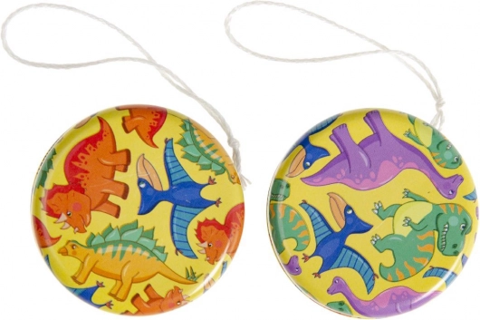 Fém jojó dinoszaurusz mintával