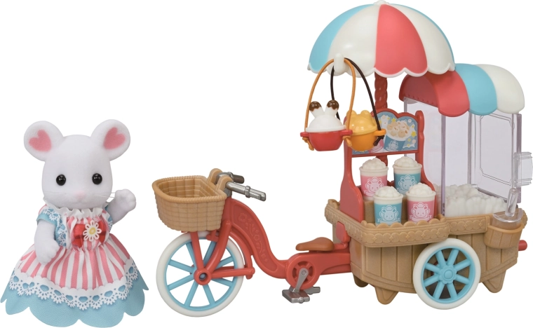 Sylvanian Families guruló popcornos stand egérkével