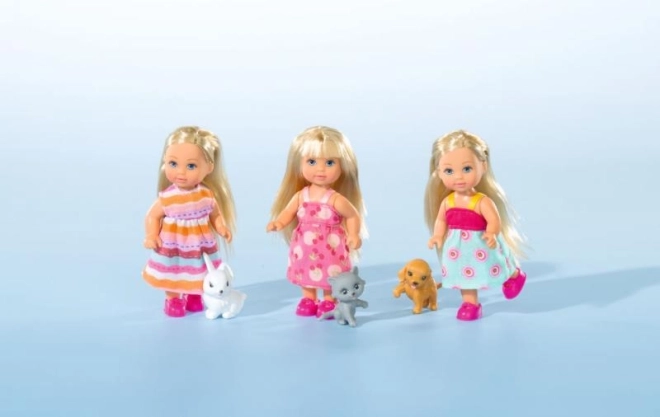 Panenka Evi Love kisállattal