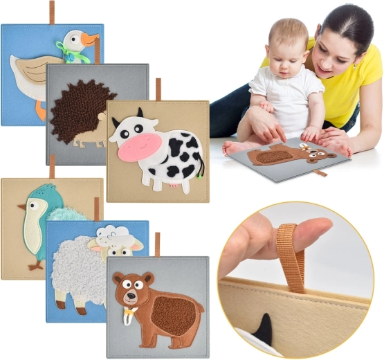 Szenzoros állatkás képek 2Kids Toys – 6 db-os készlet