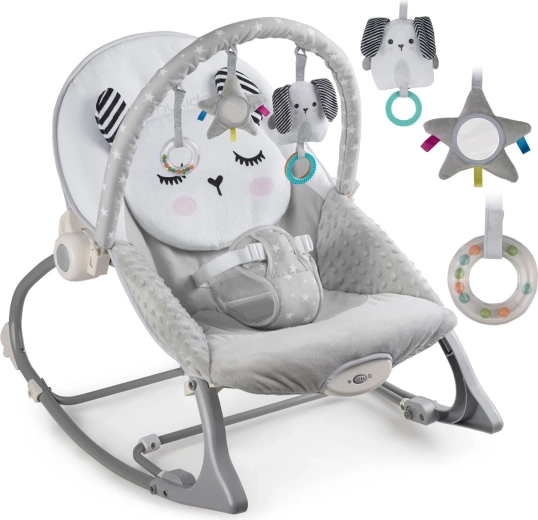 Nukido rezgő pihenőszék – szürke