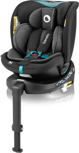 Lionelo Navy i-Size forgatható autósülés 40–150 cm Black Turquoise