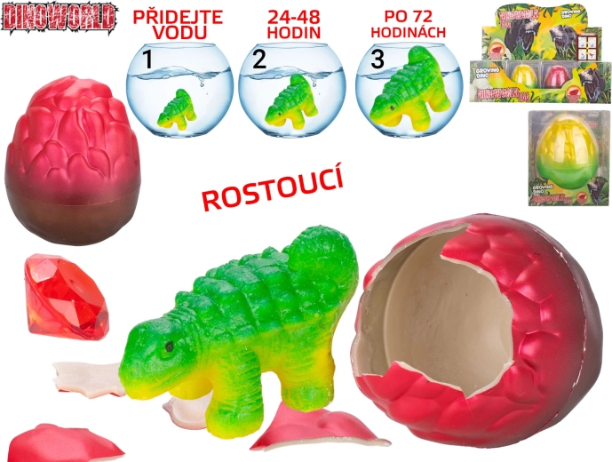 Dinoworld kikelő és növekvő dinoszaurusz drágakővel