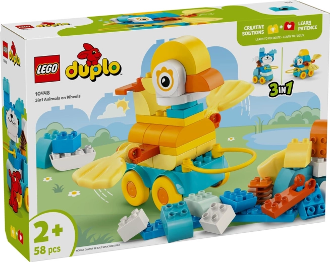 LEGO DUPLO 3 az 1-ben Állatok kerekeken
