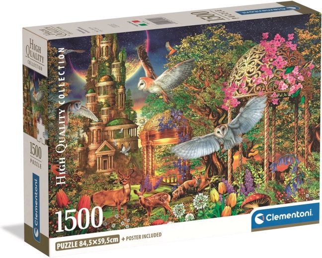 Clementoni puzzle 1500 darabos Fantázia kert az erdőben