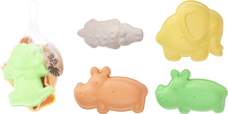 Vadállatok homokozóformák – 4 darabos készlet