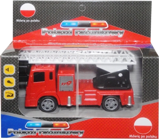 Mentőautó lengyel hangmodullal és fényekkel