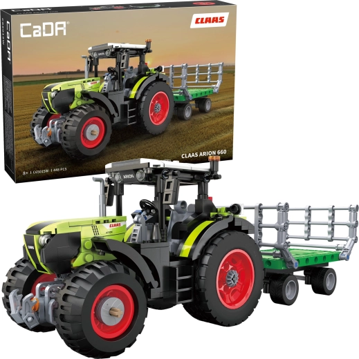 CaDA építőjáték traktor Claas Arion 660 (448 darabos)