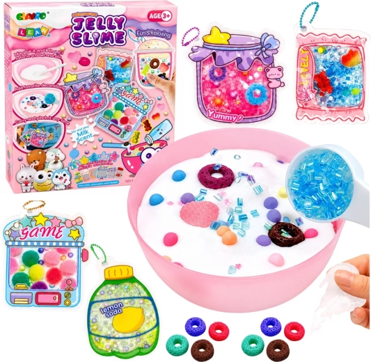 Kreatív DIY jelly slime készítő szett kiegészítőkkel
