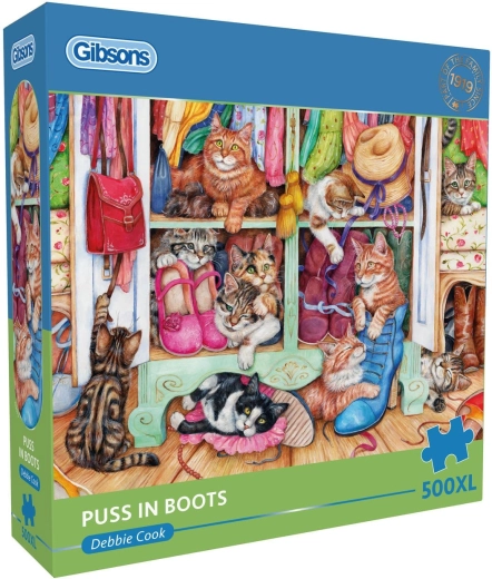 Gibsons puzzle Csizmás kandúrok XL 500 darabos