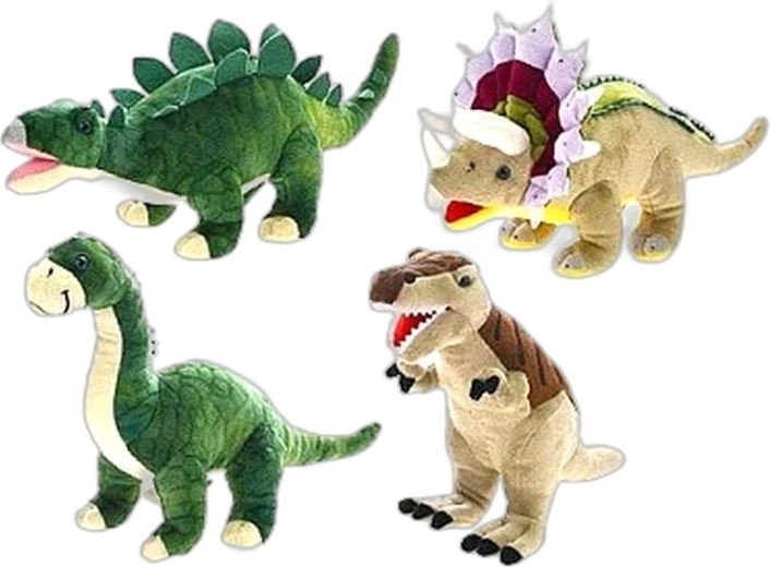 Dinoworld plüss dinoszaurusz 37 cm (4 féle) - 1 db