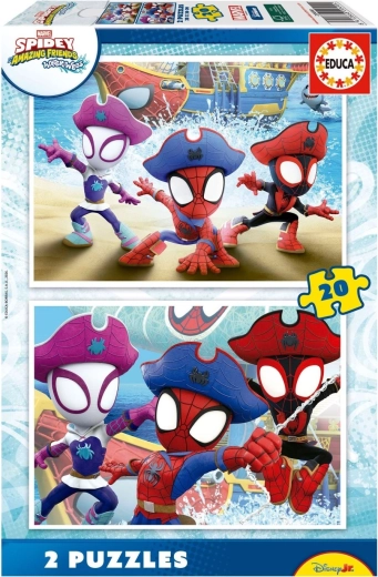 Educa puzzle Spidey és csodálatos barátai 2×20 darab