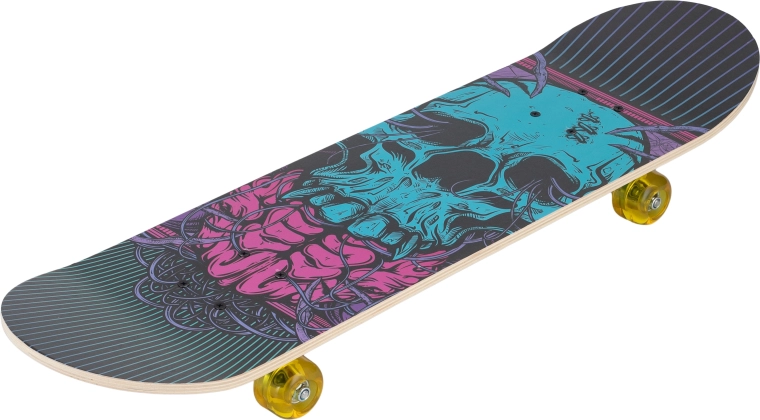 Sparkys türkiz koponyás skateboard 31"