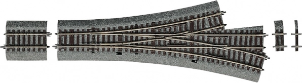 Roco Line háromutas aszimmetrikus váltó ágyazattal
