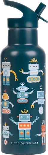 A Little Lovely Company rozsdamentes acél kulacs 500 ml – robotok