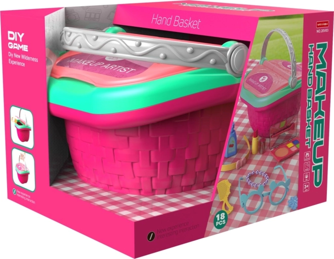 Sminkjáték készlet kosárban kis parádésoknak