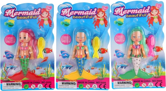 Hosszú hajú és csillogó ruhás sellő