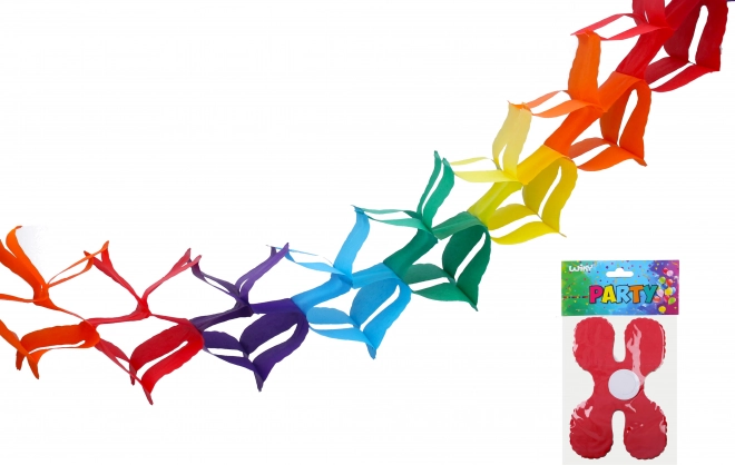 Színes papírgirland 3 m