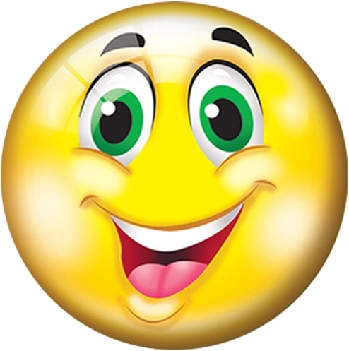 Mosolygós arcú gyerek labda, 23 cm