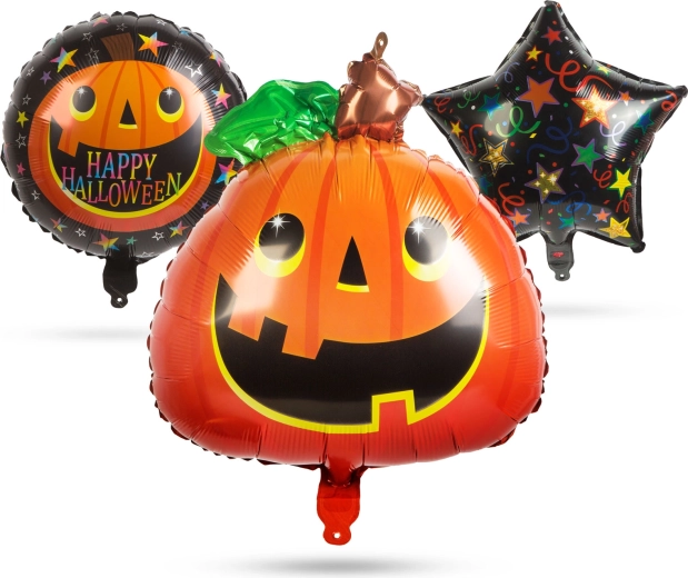 Halloween-i fóliab lufiszett sütőtök – 5 darab