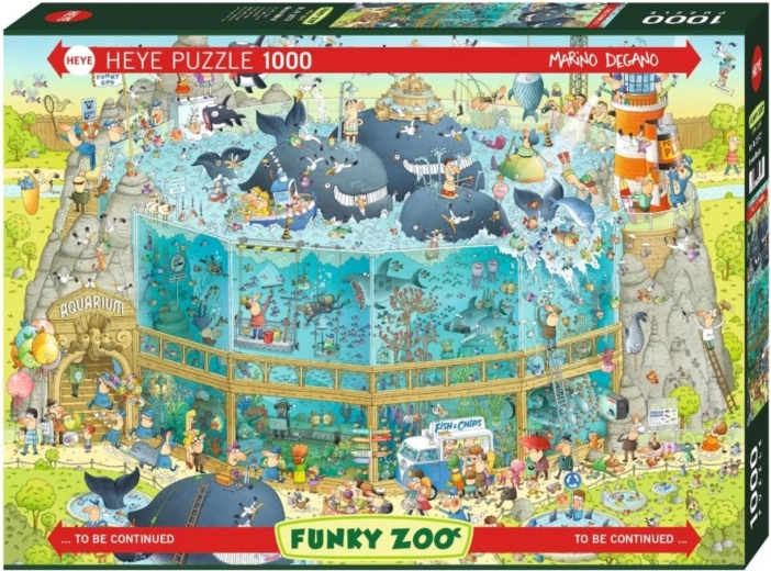 HEYE Őrült ÁLLATKERT puzzle: Óceáni kiállítás, 1000 darabos