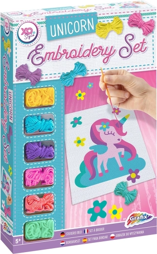 GRAFIX Hímzőkép Egyszarvú 18,5x14,5 cm