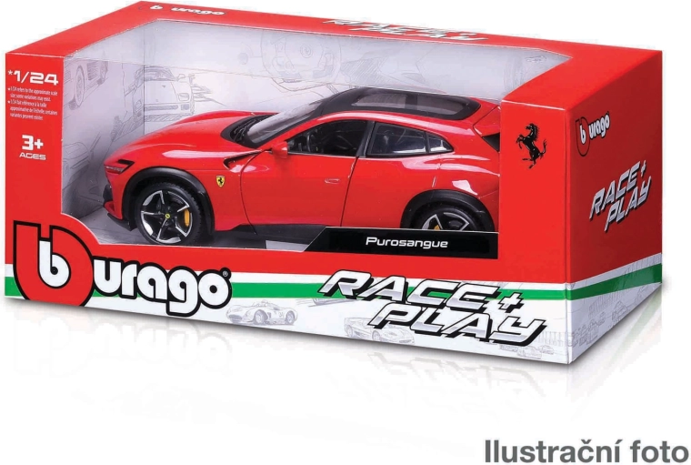 Bburago Ferrari 1:24 – fém modellek Race & Play (assort)