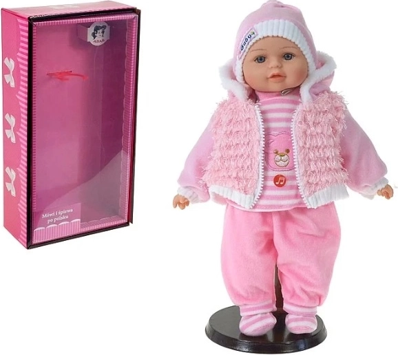 Beszélő baba hanggal, cseh csomagolásban