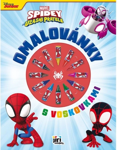 Spidey színezőfüzet zsírkrétákkal