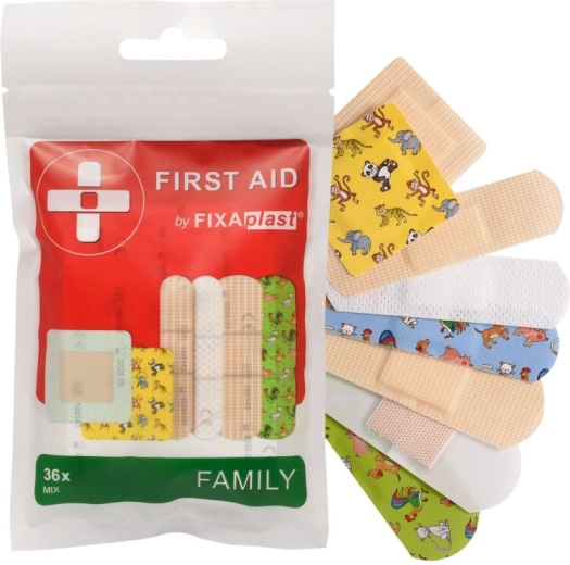 Fixaplast First Aid Family Mix elsősegély sebtapasz (36 db)