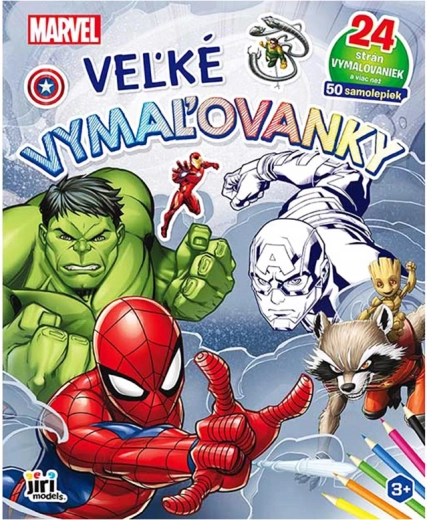 Nagy Marvel kifestő matricákkal