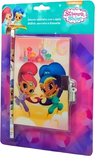 Shimmer and Shine napló lakattal és ceruzával – 1 db