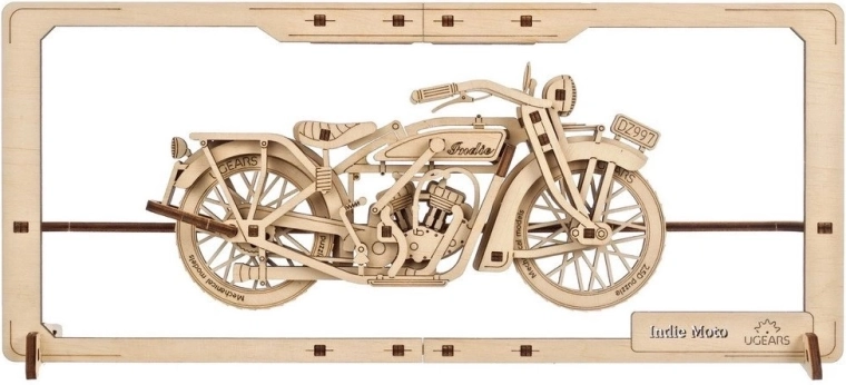 Ugears fa mechanikus 2,5D puzzle Indie Moto