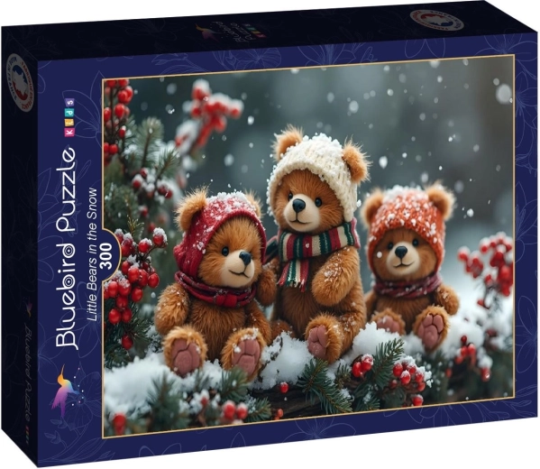 Bluebird puzzle mackók a hóban 300 darab