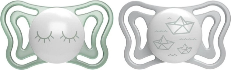 Chicco Physio Light éjszakai szilikon cumi 16–36 hó, 2 db