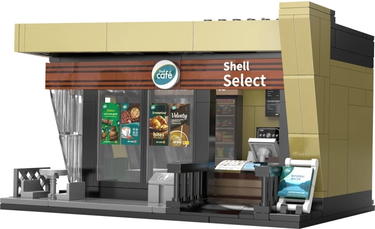 CaDA Shell Select Café építőkészlet 1:30 méretarányban