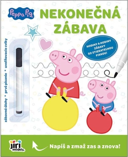 Végtelen szórakozás – letörölhető kreatív Peppa Pig foglalkoztatófüzet