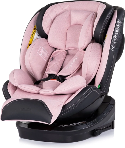 Chipolino Hypnotic i-Size autósülés 40–150 cm, ISOFIX, 360° forgatható, Pink Marshmallow