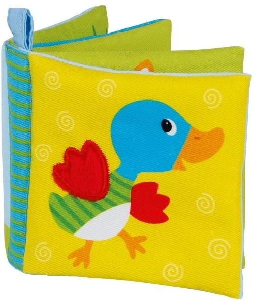 Pamut színes foszló könyvecske sípolóval Állatkák