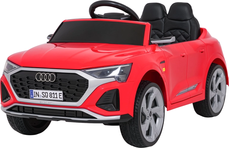 Piros Audi SQ8 elektromos gyermekautó távirányítóval