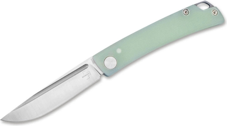 Böker Plus Celos Jade zsebkés 6,7 cm, világoszöld G10