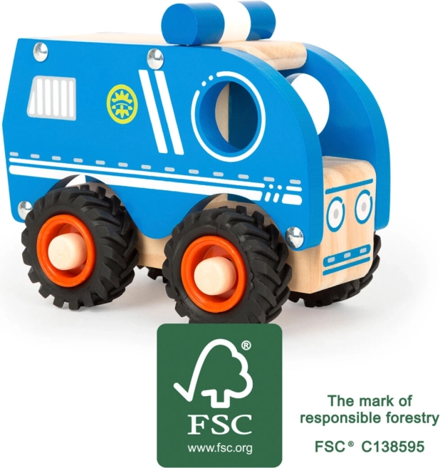 Small Foot fából készült rendőrautó