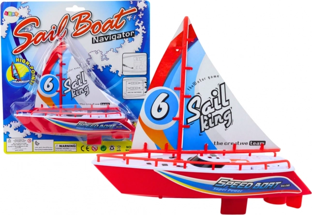 Akkus úszó csónak Vízijáték Piros