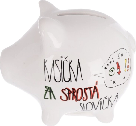 Kerámia persely Trágár szavak (kicsi)