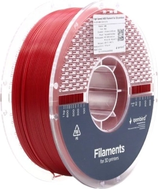 ABS filament High Speed 1,75 mm, piros, 1 kg
