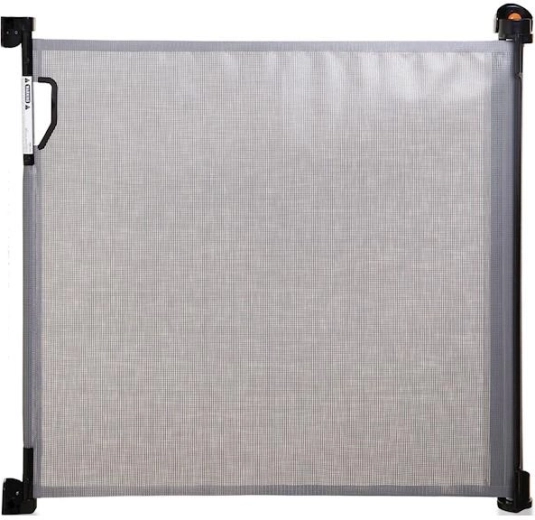 DREAMBABY behúzható biztonsági kapu 0–140 cm, szürke