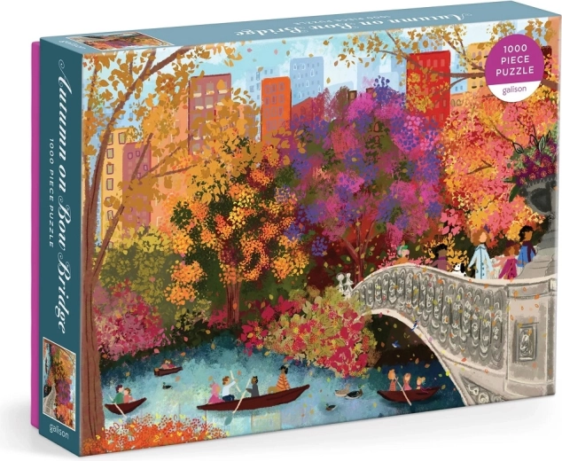 Galison puzzle Ősz a Bow Bridge hídon 1000 darab