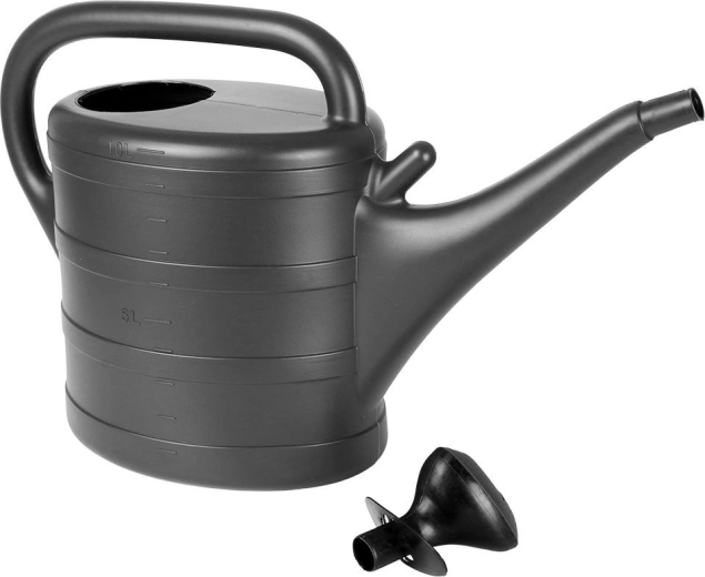 Szürke műanyag locsolókanna 10 l